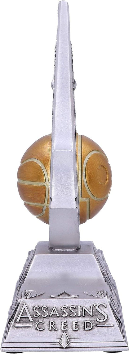 Nemesis Now Officially Licensed Assassin's Creed Apple of Eden Resin Bookends, Silver, 18.5cm