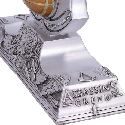 Nemesis Now Officially Licensed Assassin's Creed Apple of Eden Resin Bookends, Silver, 18.5cm
