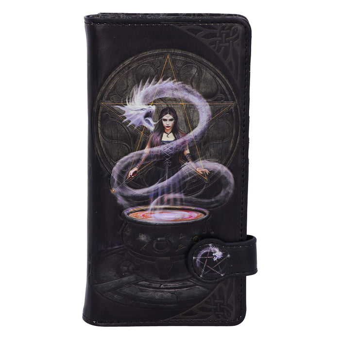 Nemesis Now, Black, Anne Stokes The Summoning Witch and Dragon Embossed Purse, 18.5cm