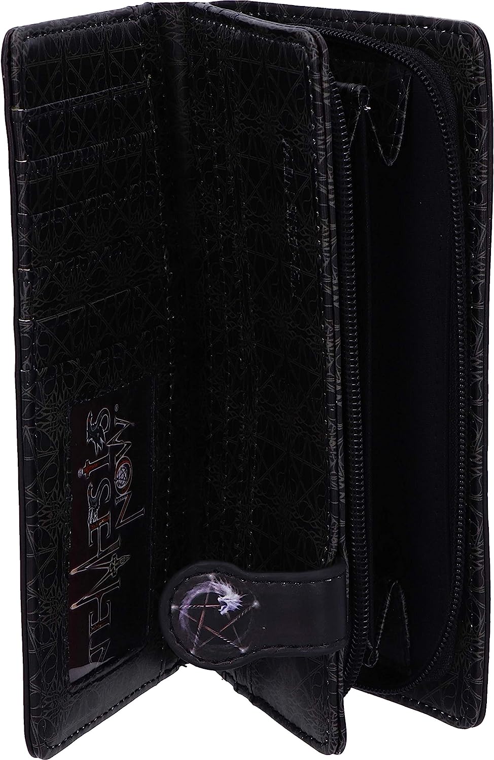 Nemesis Now, Black, Anne Stokes The Summoning Witch and Dragon Embossed Purse, 18.5cm