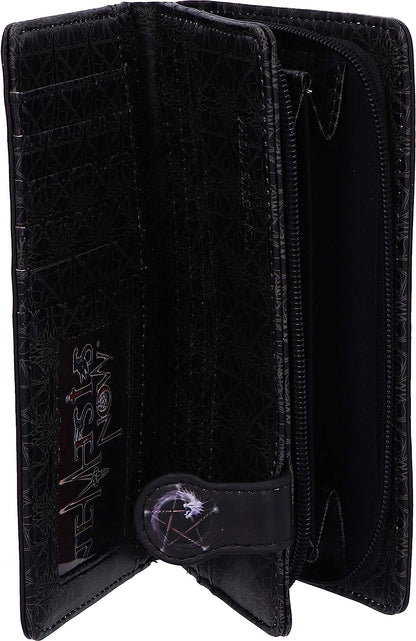 Nemesis Now, Black, Anne Stokes The Summoning Witch and Dragon Embossed Purse, 18.5cm
