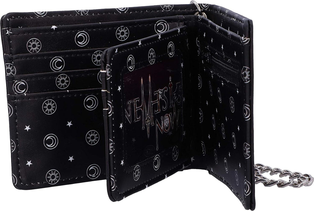 Nemesis Now Spirit Board Embossed Purse Ouija Wallet Black 18.5cm