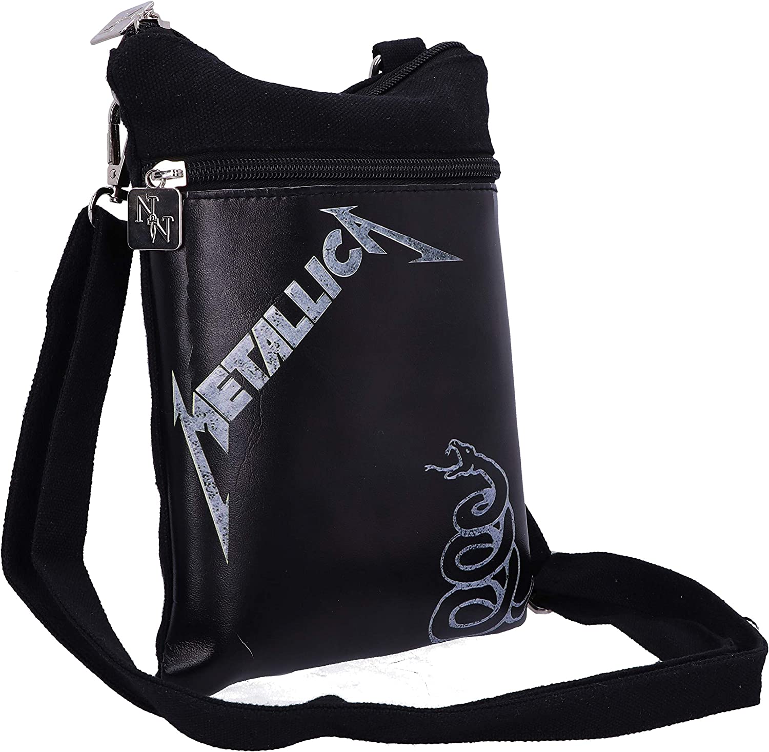 Nemesis Now Officially Licensed Metallica The Black Album Shoulder Bag, Stone, 23cm