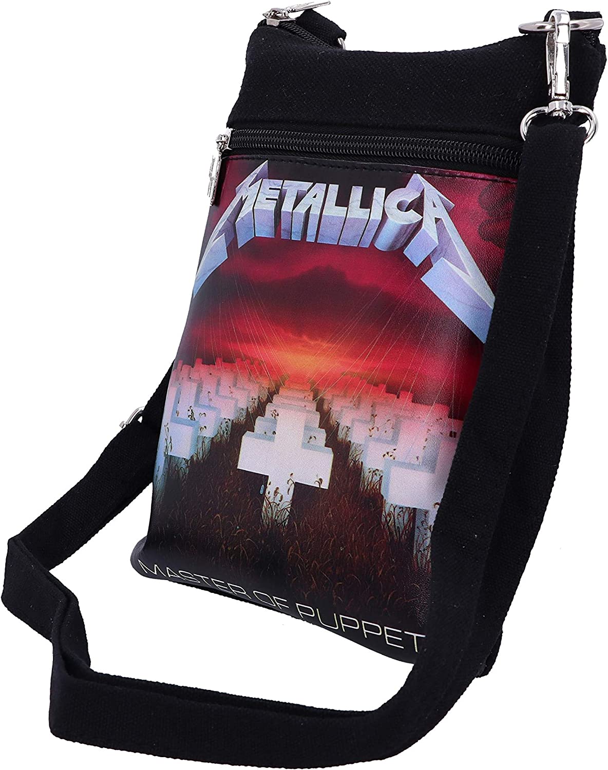 Nemesis Now Officially Licensed Metallica Master of Puppets Shoulder Bag, Metal, Black, 23cm
