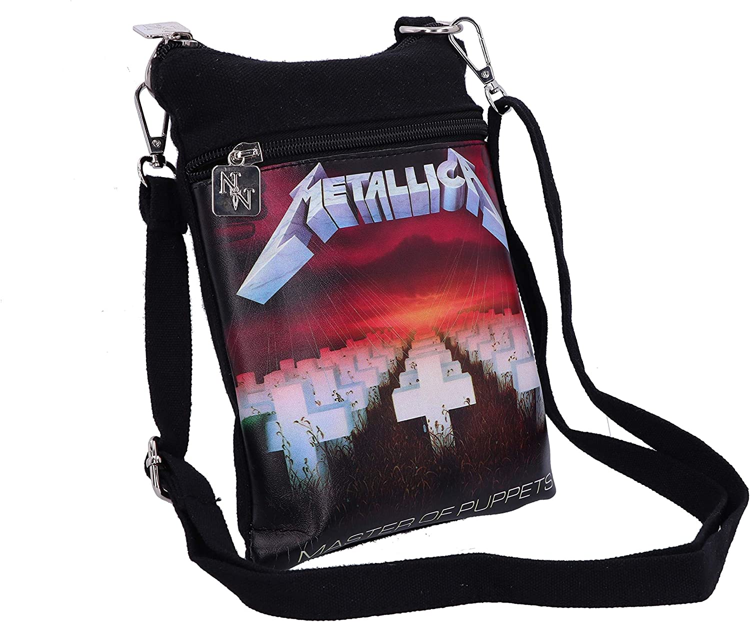 Nemesis Now Officially Licensed Metallica Master of Puppets Shoulder Bag, Metal, Black, 23cm