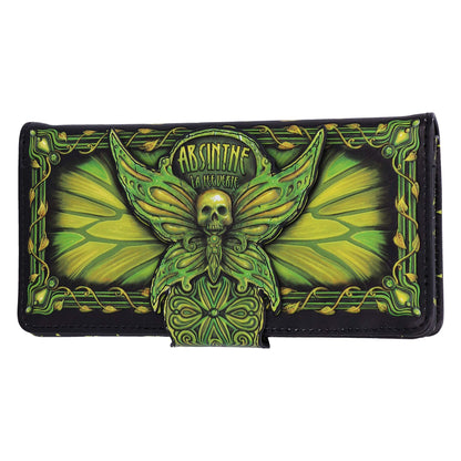 Nemesis Now Absinthe La Fee Verte Green Fairy Embossed Purse, Polyurethane, 18.5cm