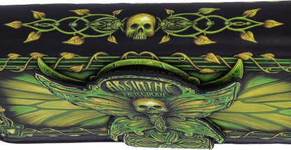 Nemesis Now Absinthe La Fee Verte Green Fairy Embossed Purse, Polyurethane, 18.5cm