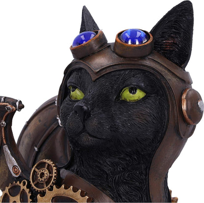 Nemesis Now Statuetta Steampunk, Resina, Nero, 22.7cm