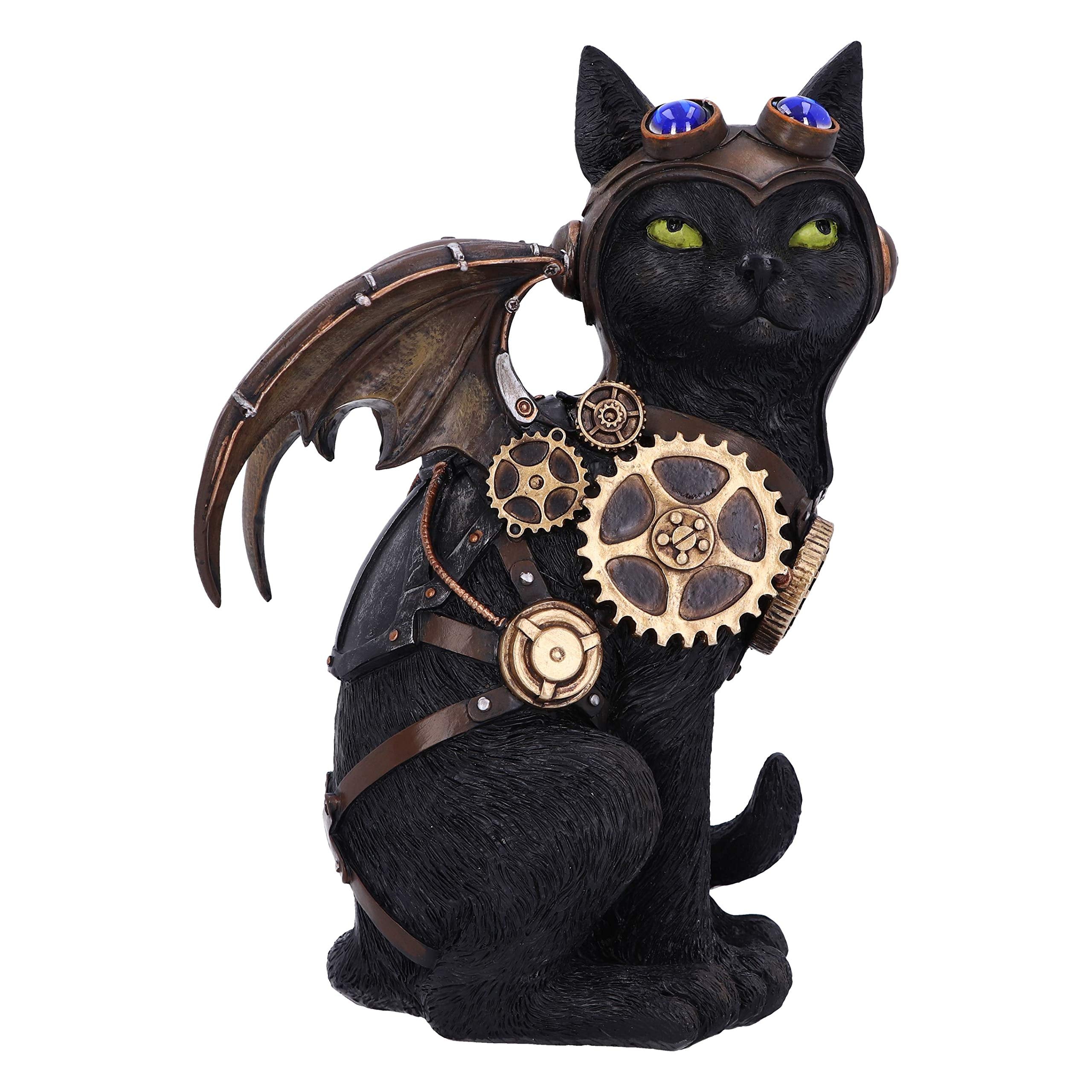 Nemesis Now Statuetta Steampunk, Resina, Nero, 22.7cm