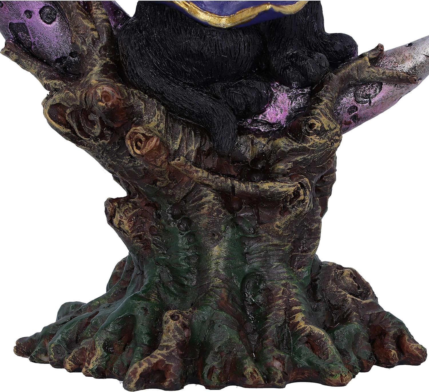 Nemesis Now Grimalkin Witches Familiar Black Cat and Crescent Moon Figurine, 18.5cm U5436T1