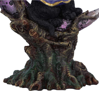 Nemesis Now Grimalkin Witches Familiar Black Cat and Crescent Moon Figurine, 18.5cm U5436T1