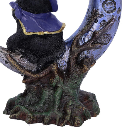 Nemesis Now Sooky Witches Familiar Black Cat and Crescent Moon Figurine 11.5cm, Resin, Witches Familiar Cat Figurine, Sooky Figurine, Witchy Gift, Cast in the Finest Resin, Lovingly Hand-Painted