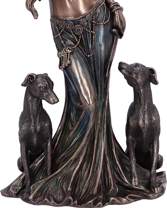 Nemesis Now Figura mitológica de Diosa de la Luna de Hecate de Bronce, 34 cm, marrón, 34cm, Metal