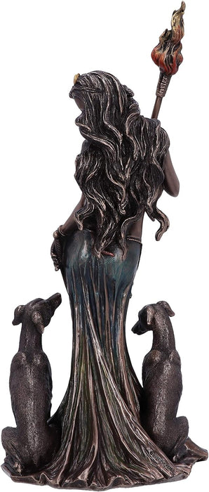 Nemesis Now Figura mitológica de Diosa de la Luna de Hecate de Bronce, 34 cm, marrón, 34cm, Metal