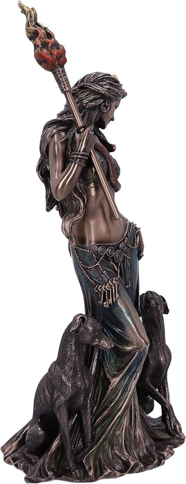 Nemesis Now Figura mitológica de Diosa de la Luna de Hecate de Bronce, 34 cm, marrón, 34cm, Metal