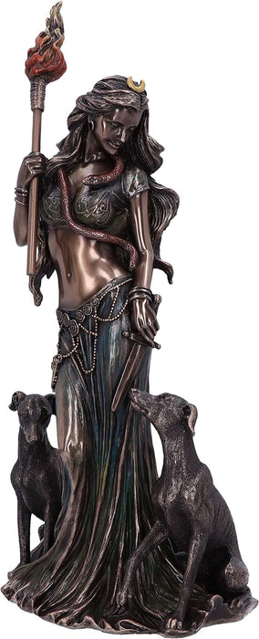 Nemesis Now Figura mitológica de Diosa de la Luna de Hecate de Bronce, 34 cm, marrón, 34cm, Metal