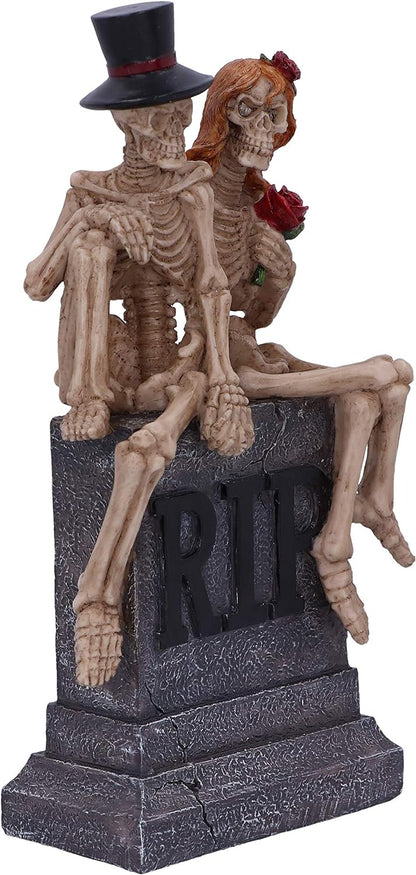 Nemesis Now True Love Never Dies Skeleton Lovers Wedding Figurine, Grey, 17cm U5451T1