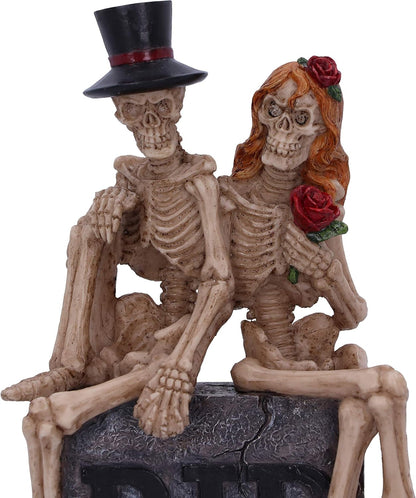 Nemesis Now True Love Never Dies Skeleton Lovers Wedding Figurine, Grey, 17cm U5451T1