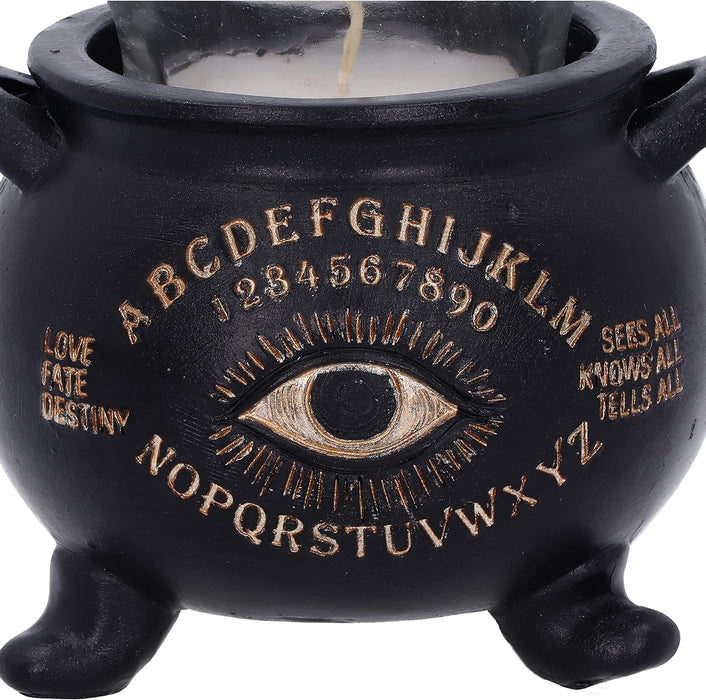 All Seeing Eye Witches Cauldron Tealight Candle Holder