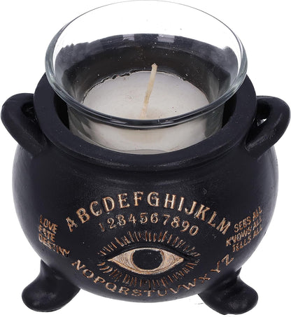 All Seeing Eye Witches Cauldron Tealight Candle Holder