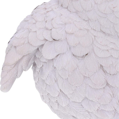 Nemesis Now Feathers Cute Rotund Snowly Owl Figurine, White, 12.5cm (U5473T1)