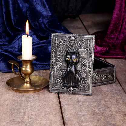 Nemesis Now Familiar Spell Black Cat Sigil Trinket Box 13.7cm