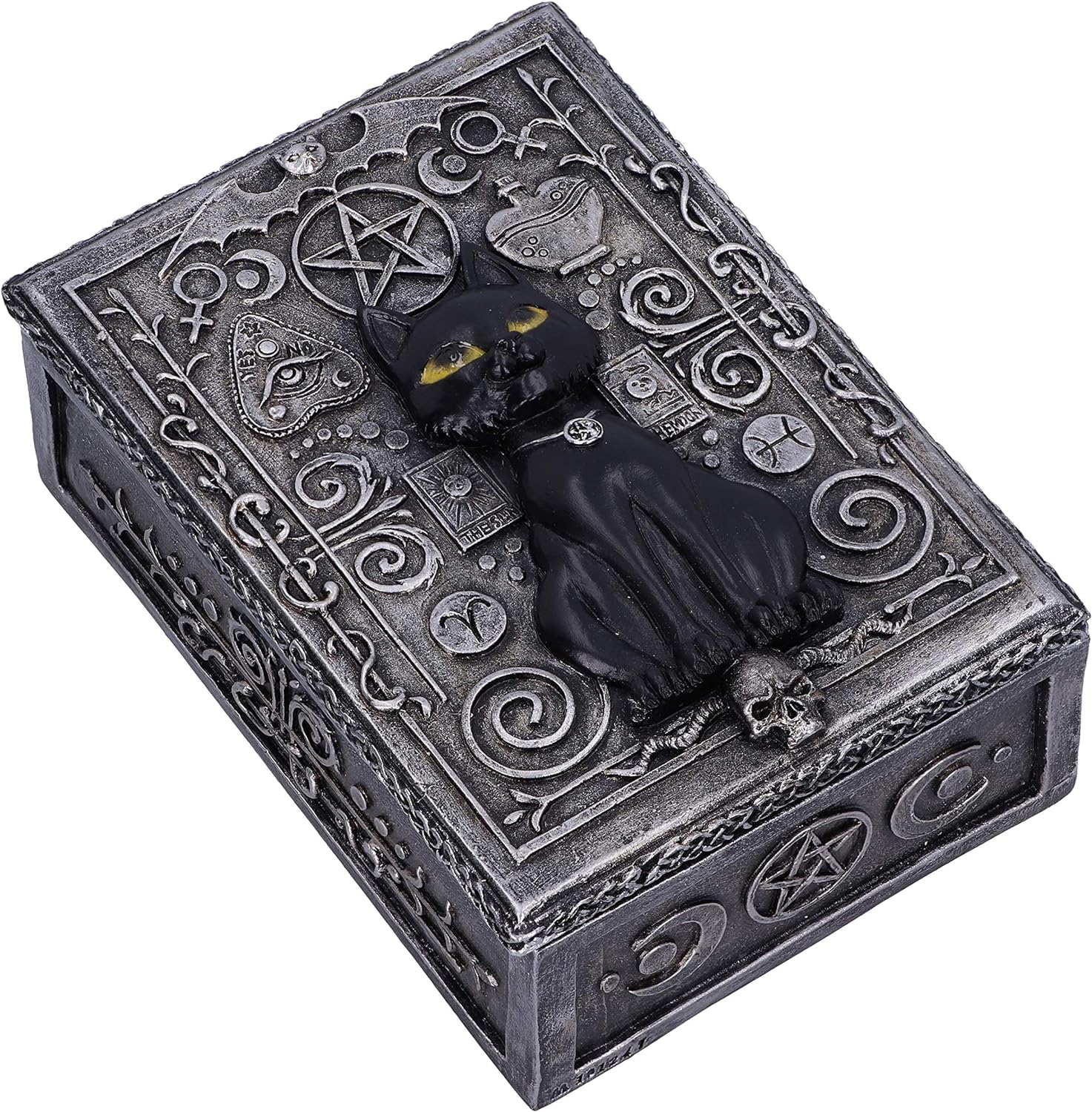 Nemesis Now Familiar Spell Black Cat Sigil Trinket Box 13.7cm