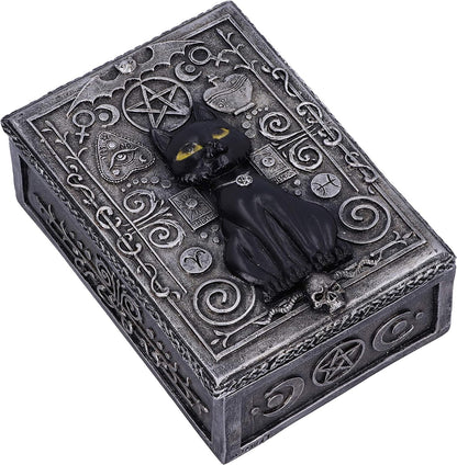 Nemesis Now Familiar Spell Black Cat Sigil Trinket Box 13.7cm