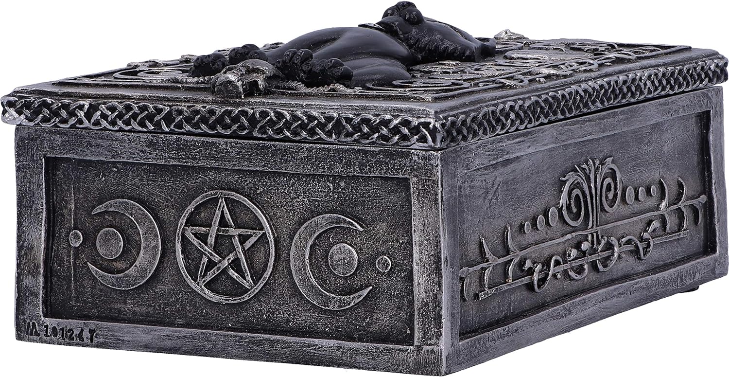 Nemesis Now Familiar Spell Black Cat Sigil Trinket Box 13.7cm