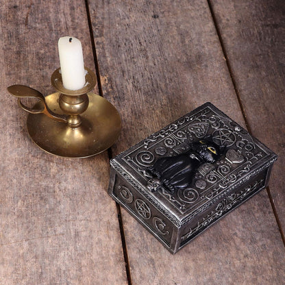 Nemesis Now Familiar Spell Black Cat Sigil Trinket Box 13.7cm