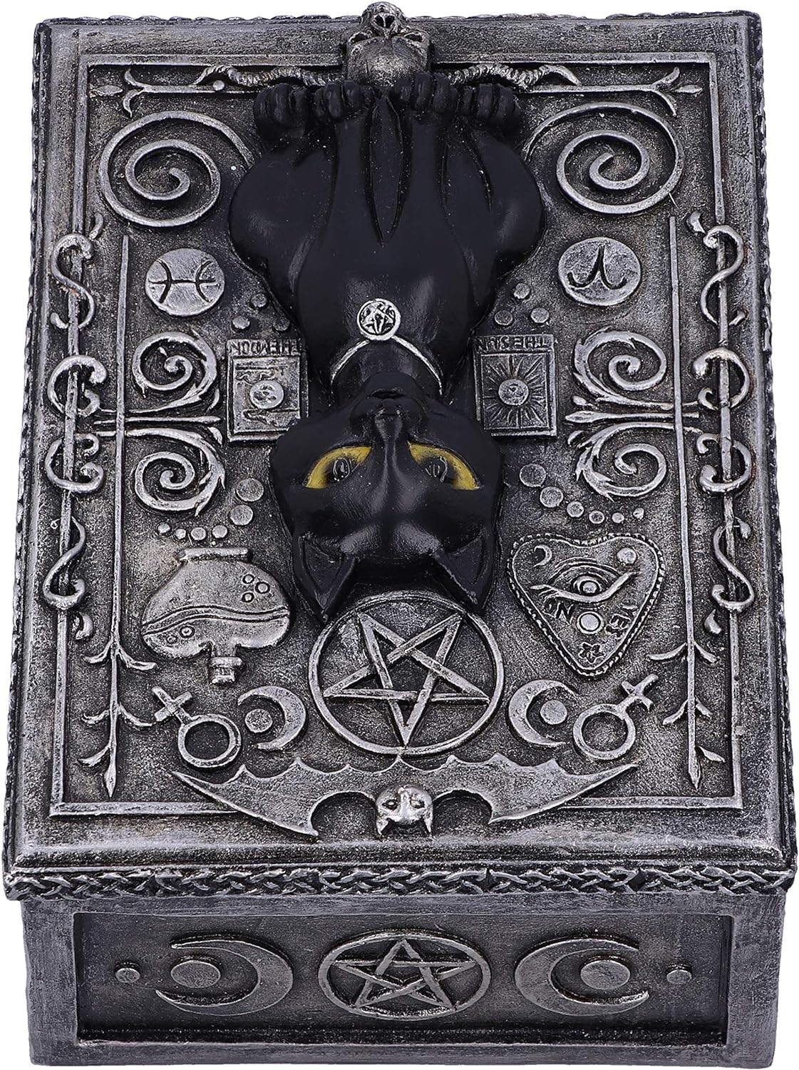 Nemesis Now Familiar Spell Black Cat Sigil Trinket Box 13.7cm