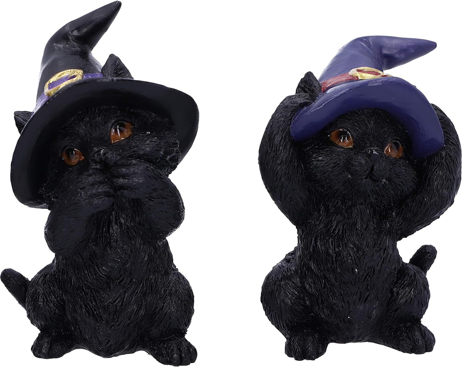 Nemesis Now Three Wise Familiars See No Hear No Speak No Evil Black Cats Figurine