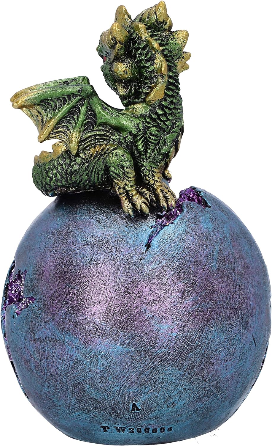 Nemesis Now Geode Guard Green Dragon Sphere Crystal Figurine,12.7cm