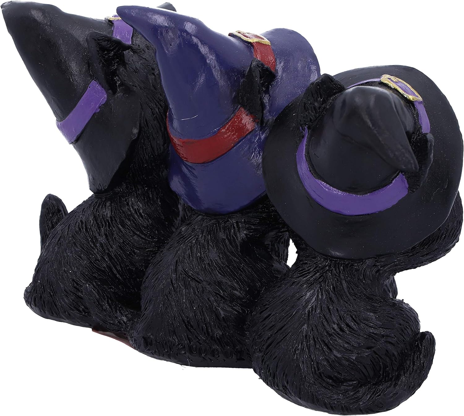 Nemesis Now Three Wise Black Cats See No Hear No Speak No Evil-Figura Familiar, Resina, Negro, 11.5cm