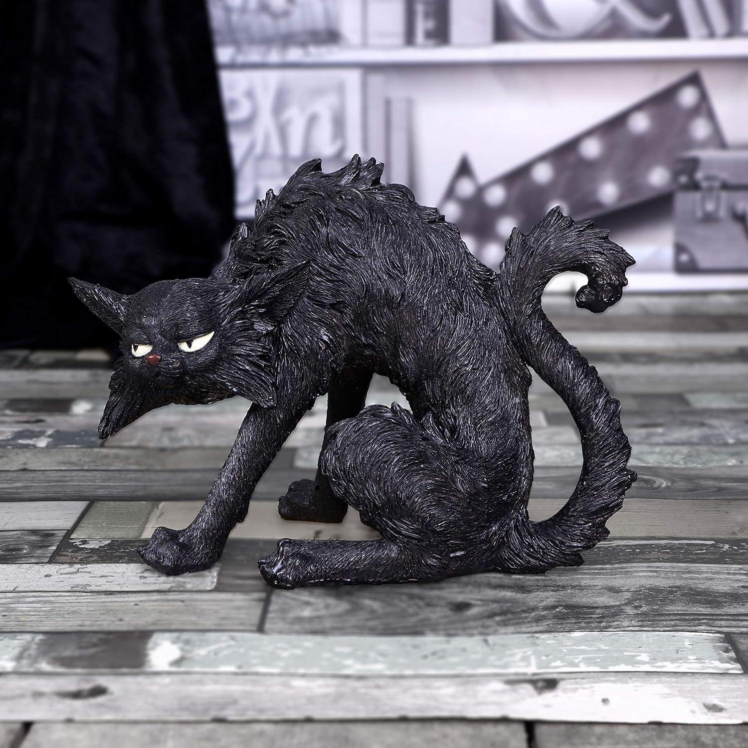 Nemesis Now Small Black Cat Witches Familiar Figure Spite 23.5cm 23.5cm Black