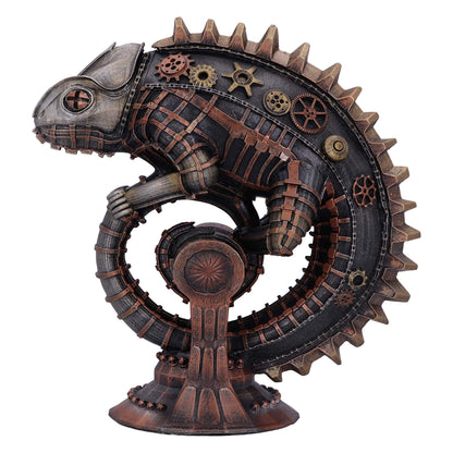 Nemesis Now Steampunk - Figura mecánica de Bronce de Lagarto camaleón, 22,3 cm, Bronce