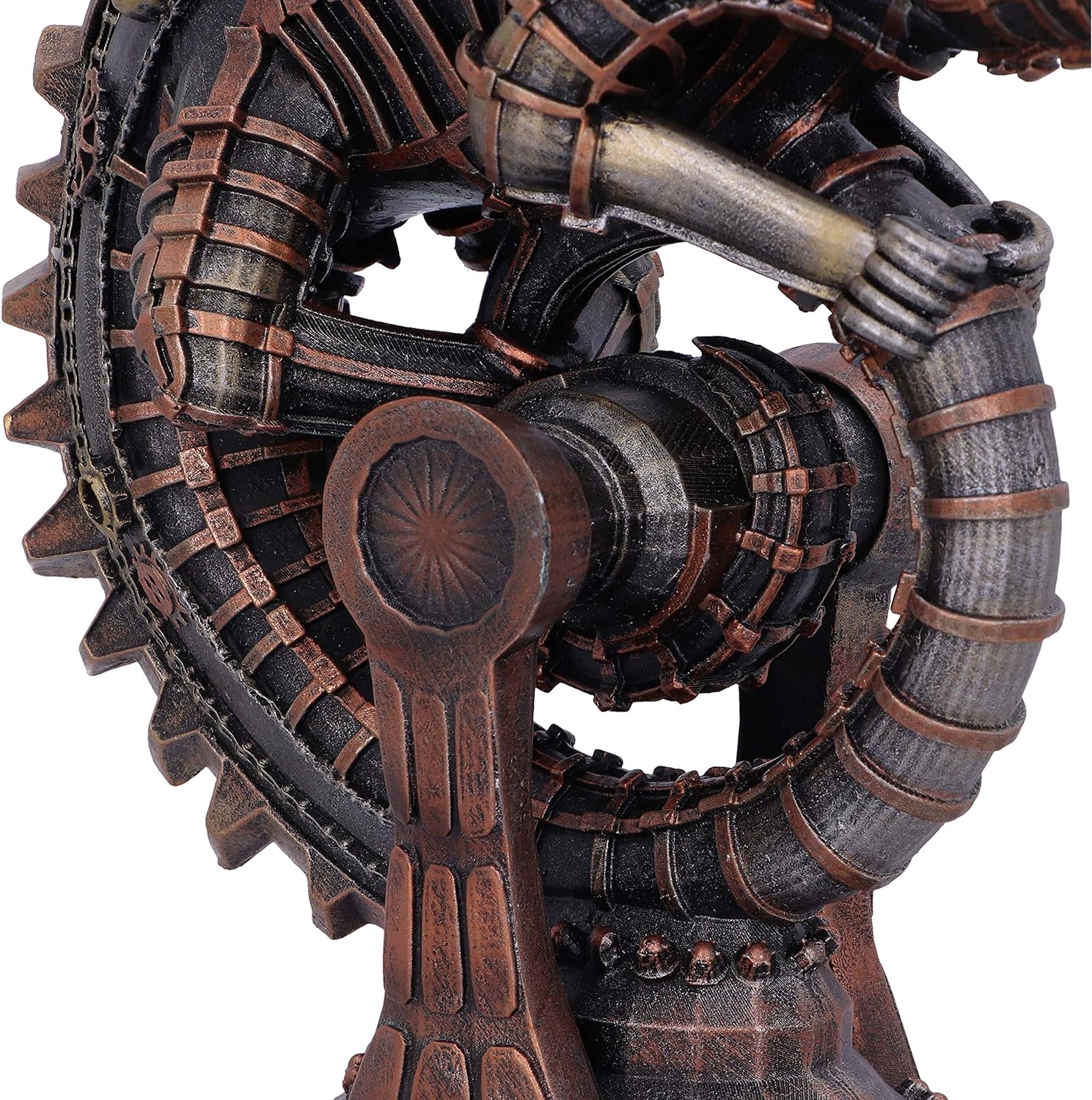 Nemesis Now Steampunk - Figura mecánica de Bronce de Lagarto camaleón, 22,3 cm, Bronce