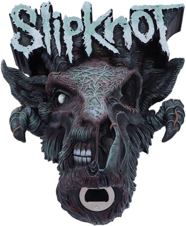 Nemesis Now Officially Licensed Slipknot Infected Goat Logo Wall Mounted Bottle Opener,Black,30cm