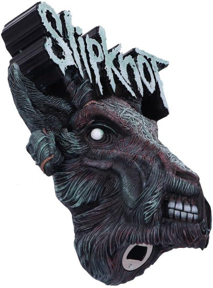 Nemesis Now Officially Licensed Slipknot Infected Goat Logo Wall Mounted Bottle Opener,Black,30cm