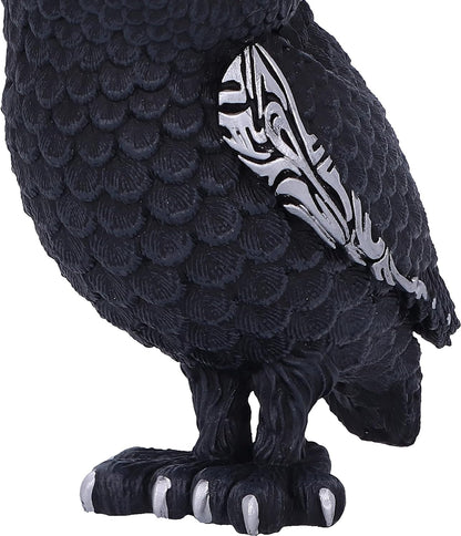 Nemesis Now Cult Cuties Owlocen Hanging Ornament 12cm, Resin, Black, Scarily Adorable Bewitching Cat Hanging Ornament, Witch Owl Hanging Ornament, Cast in the Finest Resin, Lovingly Hand-Painted