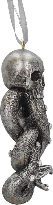 Nemesis Now Producto Oficial de Harry Potter Dark Mark Voldemort Colgante Festivo, Plata, 9,5 cm