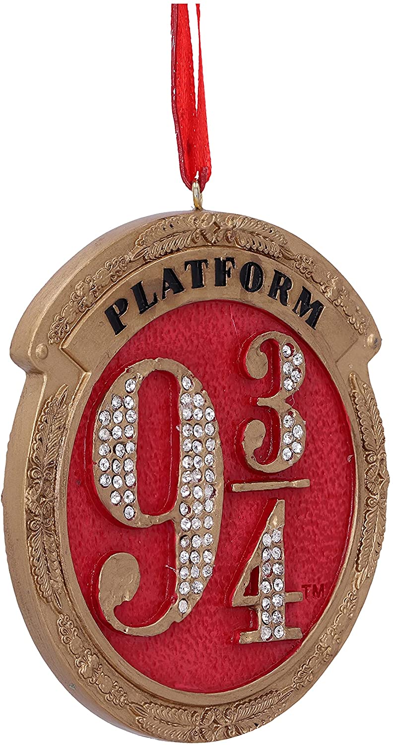 Nemesis Now Harry Potter Train Platform 9 3/4 - Adorno Decorativo para Colgar (8,2 cm) Color Rojo (B5677T1)