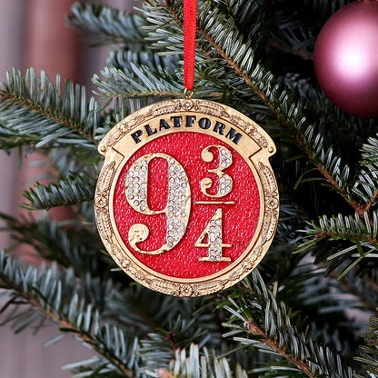 Nemesis Now Harry Potter Train Platform 9 3/4 - Adorno Decorativo para Colgar (8,2 cm) Color Rojo (B5677T1)