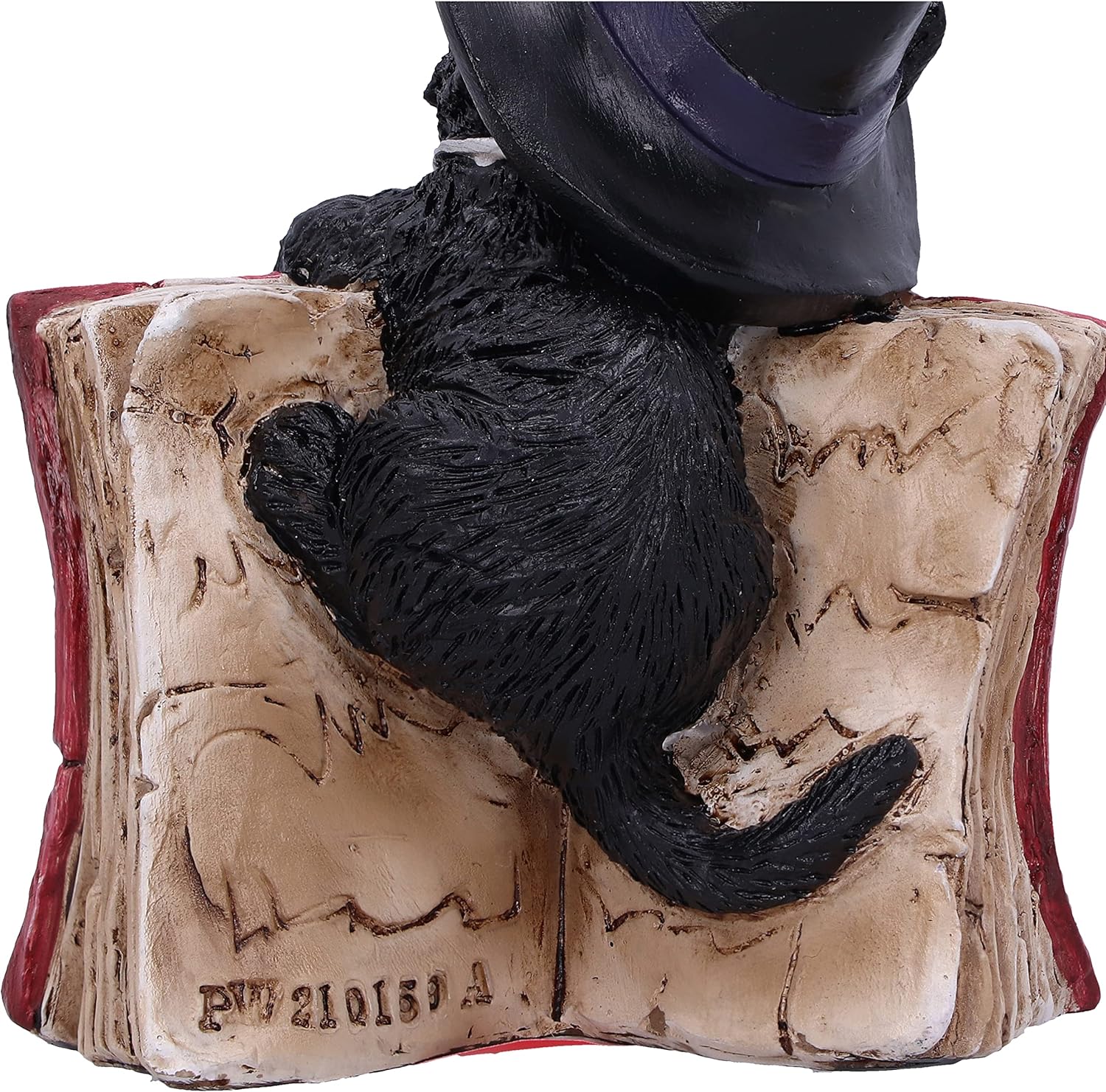 Nemesis Now Kitty's Grimoire Cat Spell Book Figurine 8.2cm, Resin, Red, Witch's Familiar Figurine, Perfect Addition to Any Witchcraft Collection, Cast in the Finest Resin, Expertly Hand-Painted