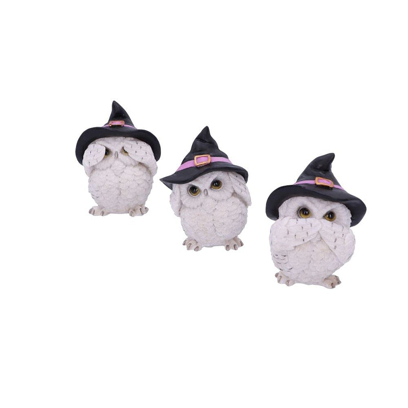 Nemesis Now Three Wise - Figura Decorativa (9 cm), diseño de búho, Color Blanco (U5736U1