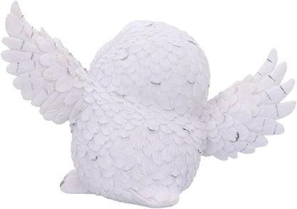 Nemesis Now Snowy Delight Owl Figurine 20.5cm, Resin, White, Charming Snowy Delight Figurine, Owl Figurine, Perfect Addition to Any Owl Collection, Cast in the Finest Resin, Expertly Hand-Painted