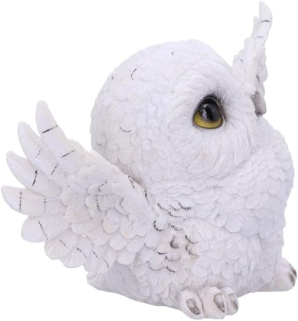 Nemesis Now Snowy Delight Owl Figurine 20.5cm, Resin, White, Charming Snowy Delight Figurine, Owl Figurine, Perfect Addition to Any Owl Collection, Cast in the Finest Resin, Expertly Hand-Painted