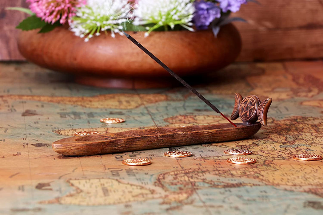 Triple Moon Goddess Incense Holder 23.5Cm