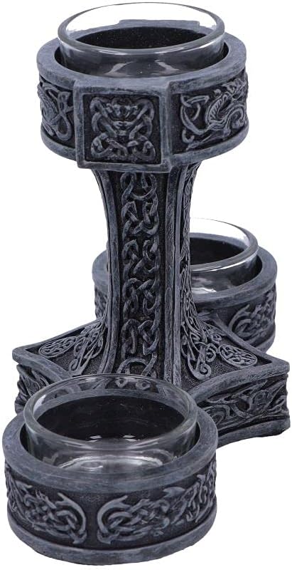 Thor`S Hammer Tea Light Holder 18.5Cm