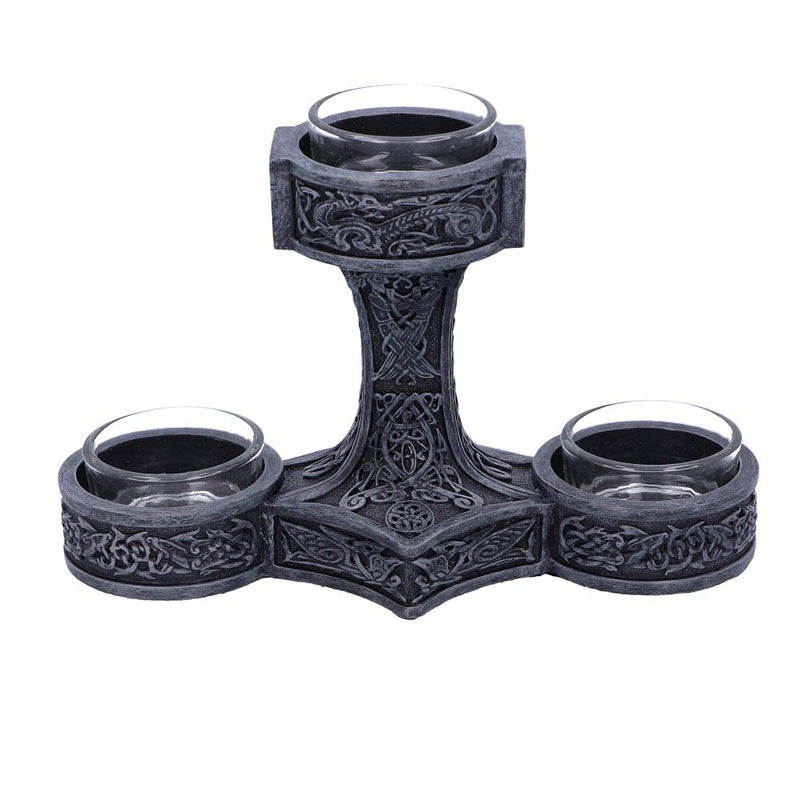 Thor`S Hammer Tea Light Holder 18.5Cm